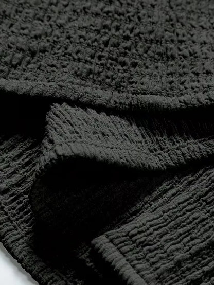 Chemise à manches courtes noire