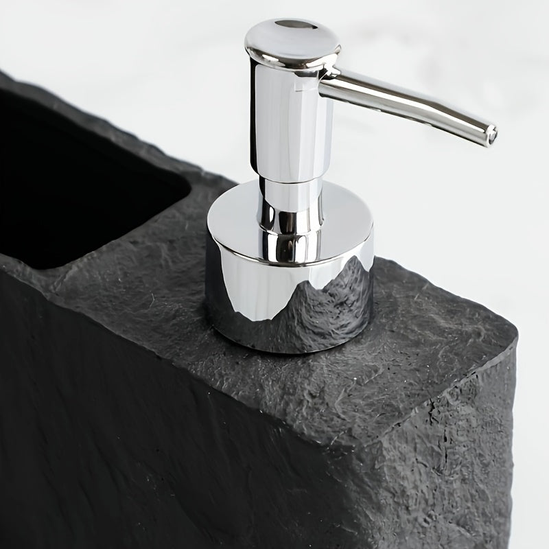 Kitchen soap dispenser with sponge holder made of natural stone – Stylish and practical