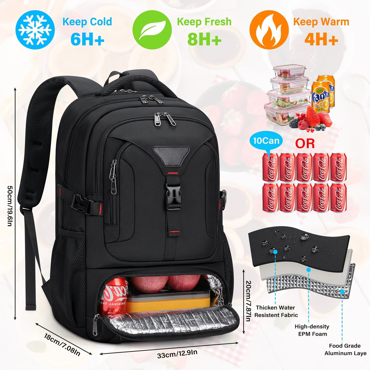 Mochila multifuncional - Amplia, práctica e ideal para el trabajo o los viajes