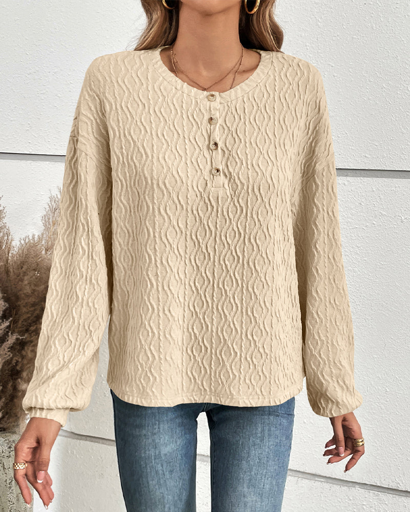 Haut uni avec boutons