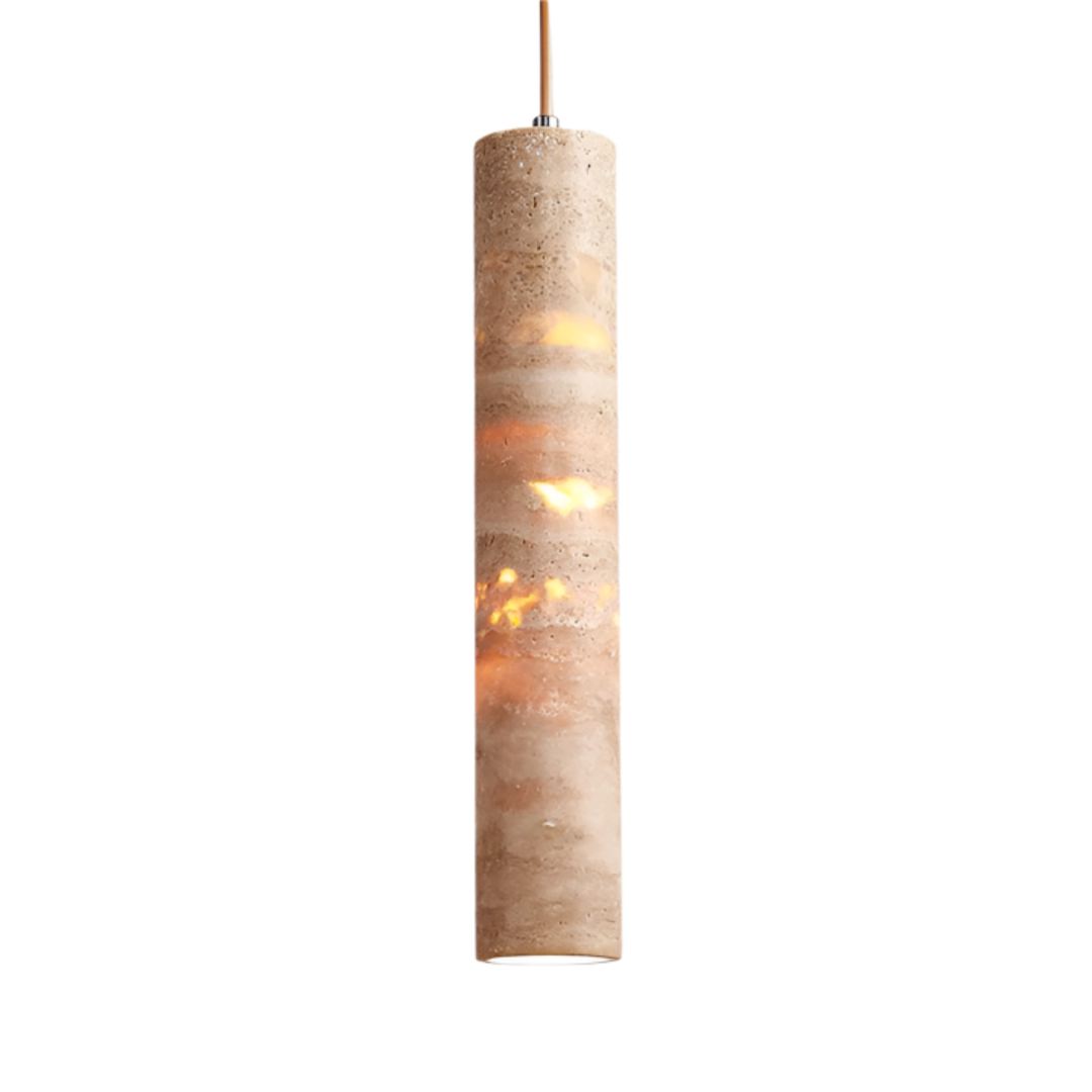 Luxe Cream Marble Pendant Lamp – Elegant and Modern Design