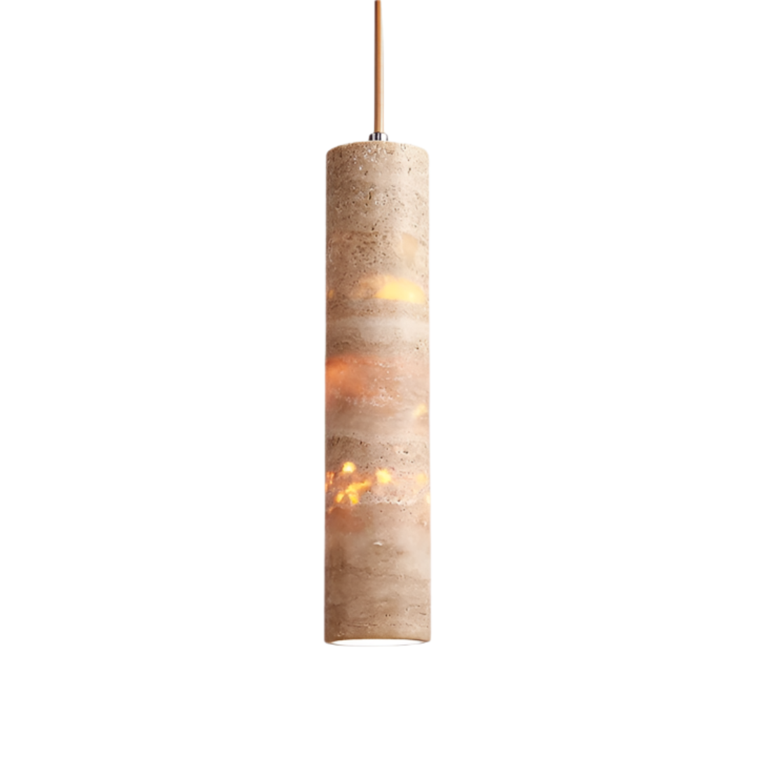 Luxe Cream Marble Pendant Lamp – Elegant and Modern Design