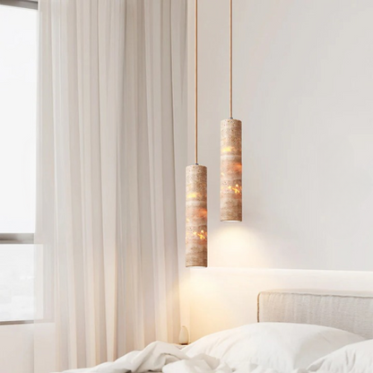 Luxe Cream Marble Pendant Lamp – Elegant and Modern Design