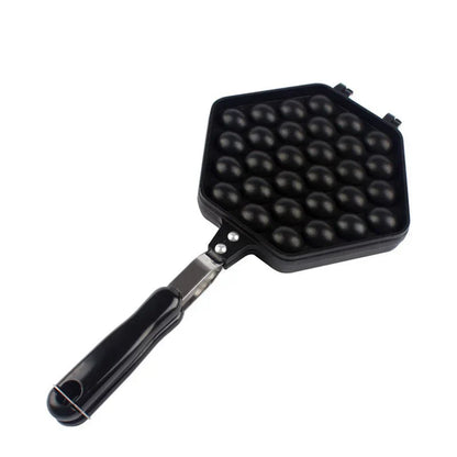 Molde para pastel de burbujas con forma de huevo - Aluminio fundido - Revestimiento antiadherente - Perfecto para gofres crujientes