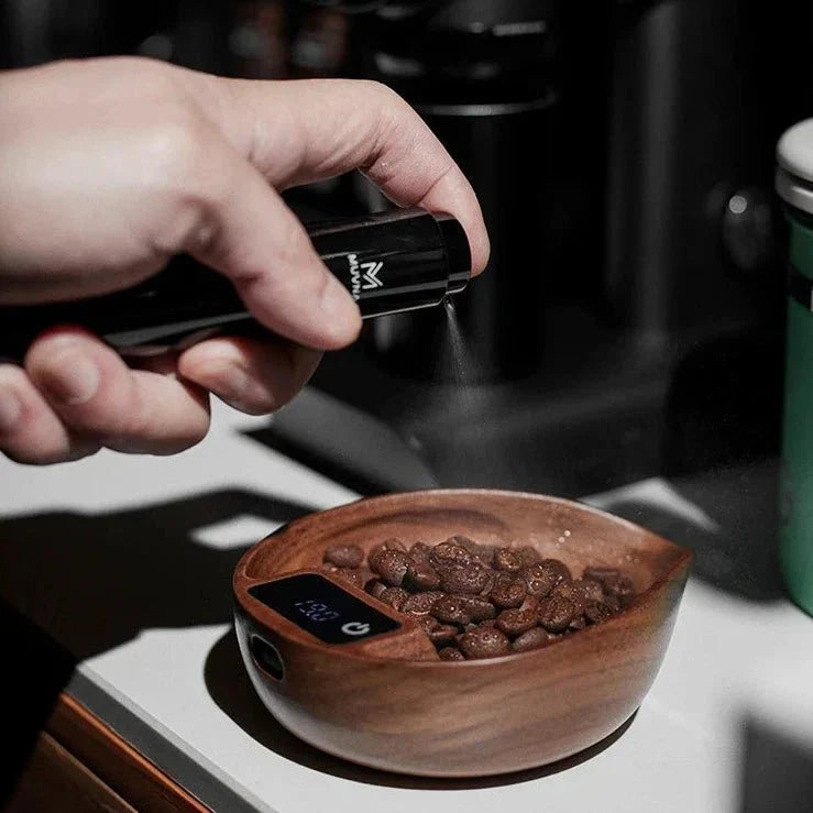 Bilancia elettronica da caffè in legno - Precisa - Resistente - Elegante design a foglia