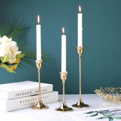 Elegante klassieke kandelaar - Set van 3 stuks - Stijlvol en tijdloos