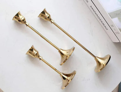 Elegante klassieke kandelaar - Set van 3 stuks - Stijlvol en tijdloos