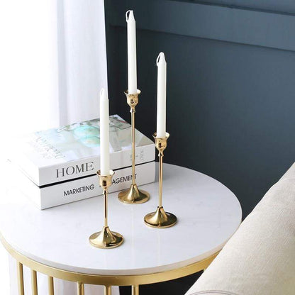 Elegante klassieke kandelaar - Set van 3 stuks - Stijlvol en tijdloos