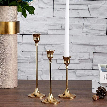 Elegante klassieke kandelaar - Set van 3 stuks - Stijlvol en tijdloos