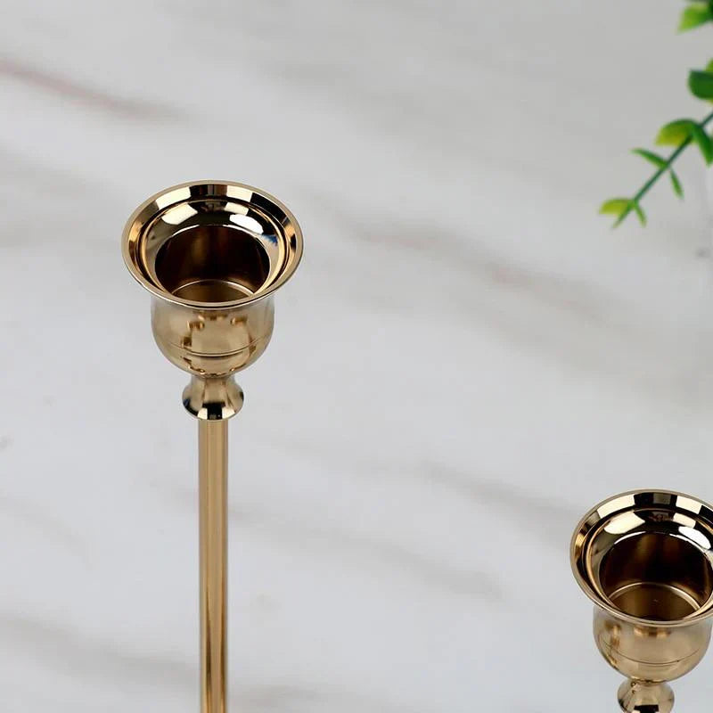 Elegant klassisk lysestake - sett med 3 deler - stilfull og tidløs
