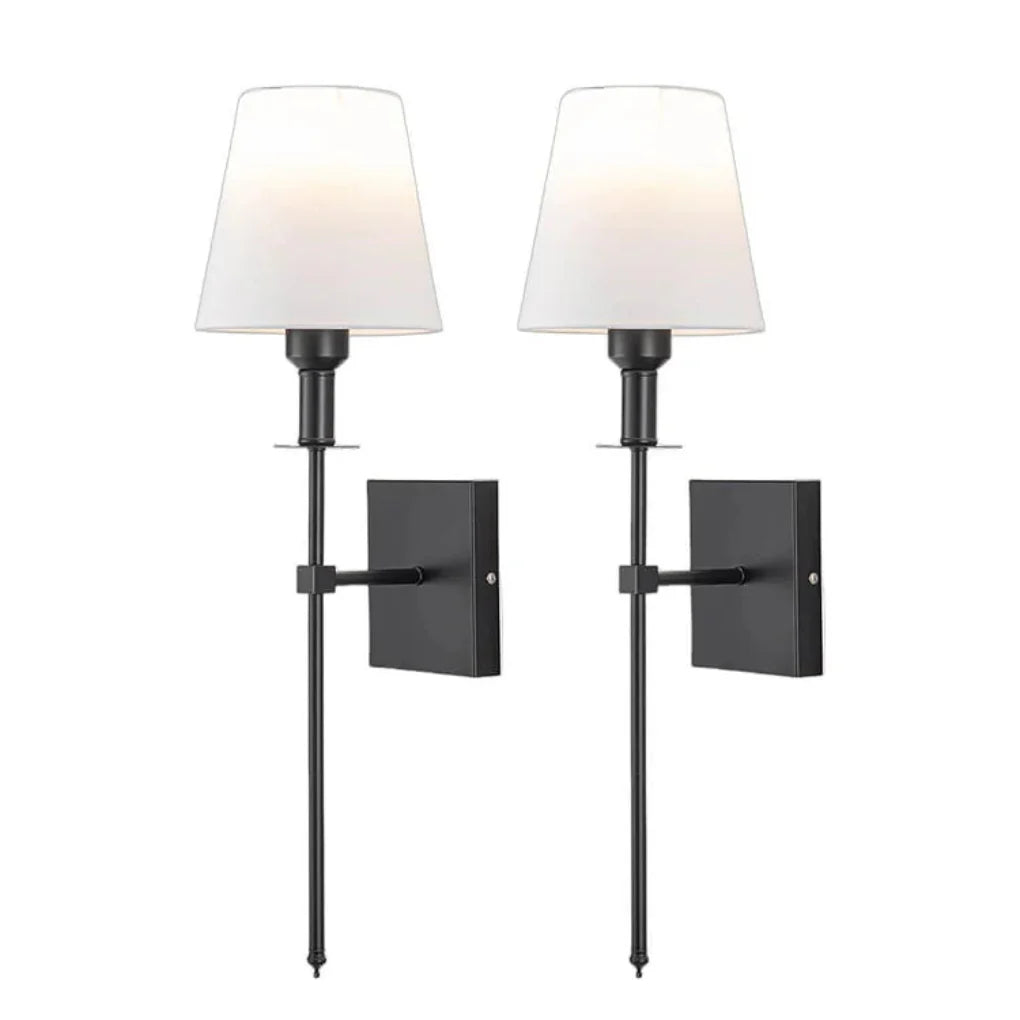 Rechargeable Wireless Wall Lamp 2-Pack with Remote Control