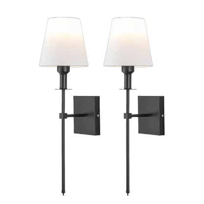Rechargeable Wireless Wall Lamp 2-Pack with Remote Control