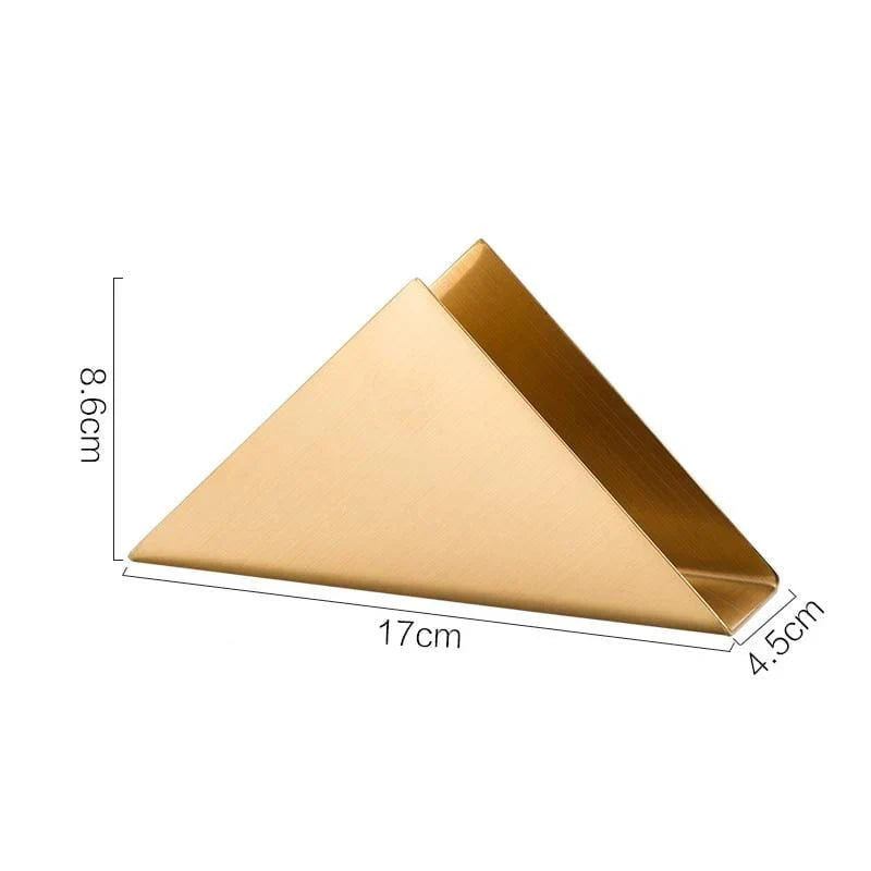 Elegant Gold Stainless Steel Napkin Holder - Stylish - Durable - Functional