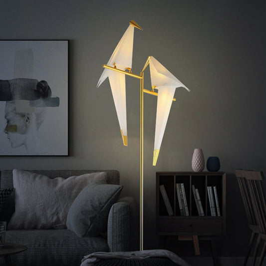 Elegante Origami-Vogel-Lampe – Magnetische Befestigung