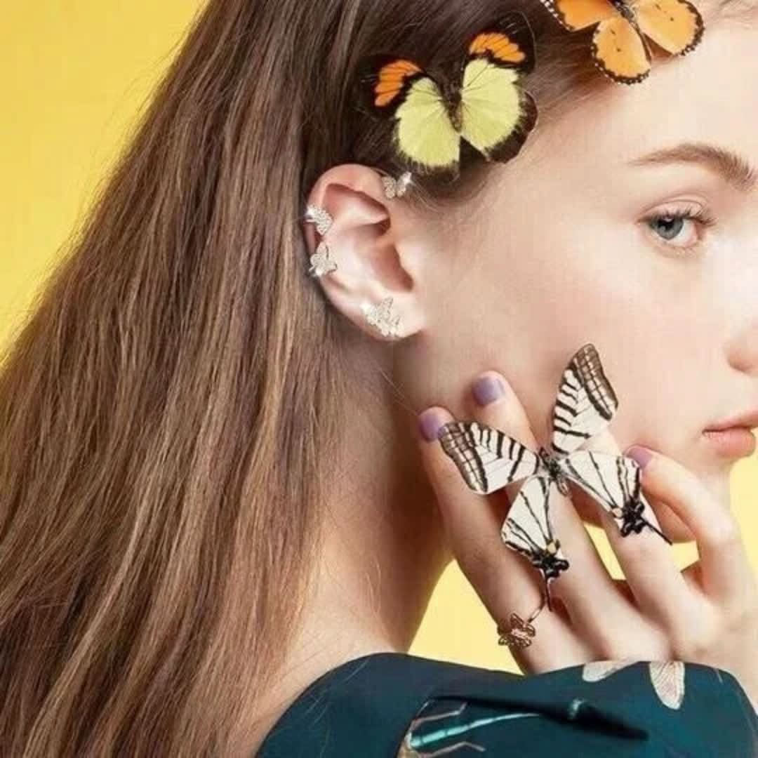 Eleganti orecchini con ciondolo a forma di animale