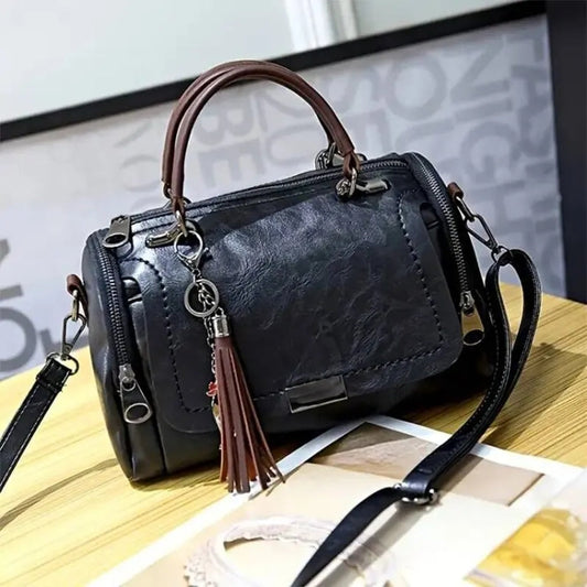 Bolso de hombro elegante de cuero