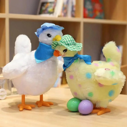 Pollo de peluche eléctrico loco