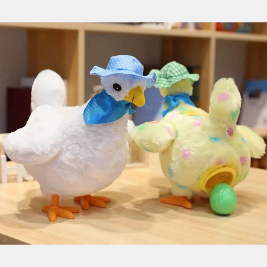 Pollo de peluche eléctrico loco