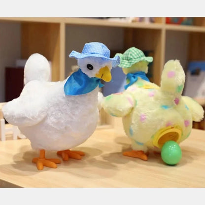 Pollo de peluche eléctrico loco