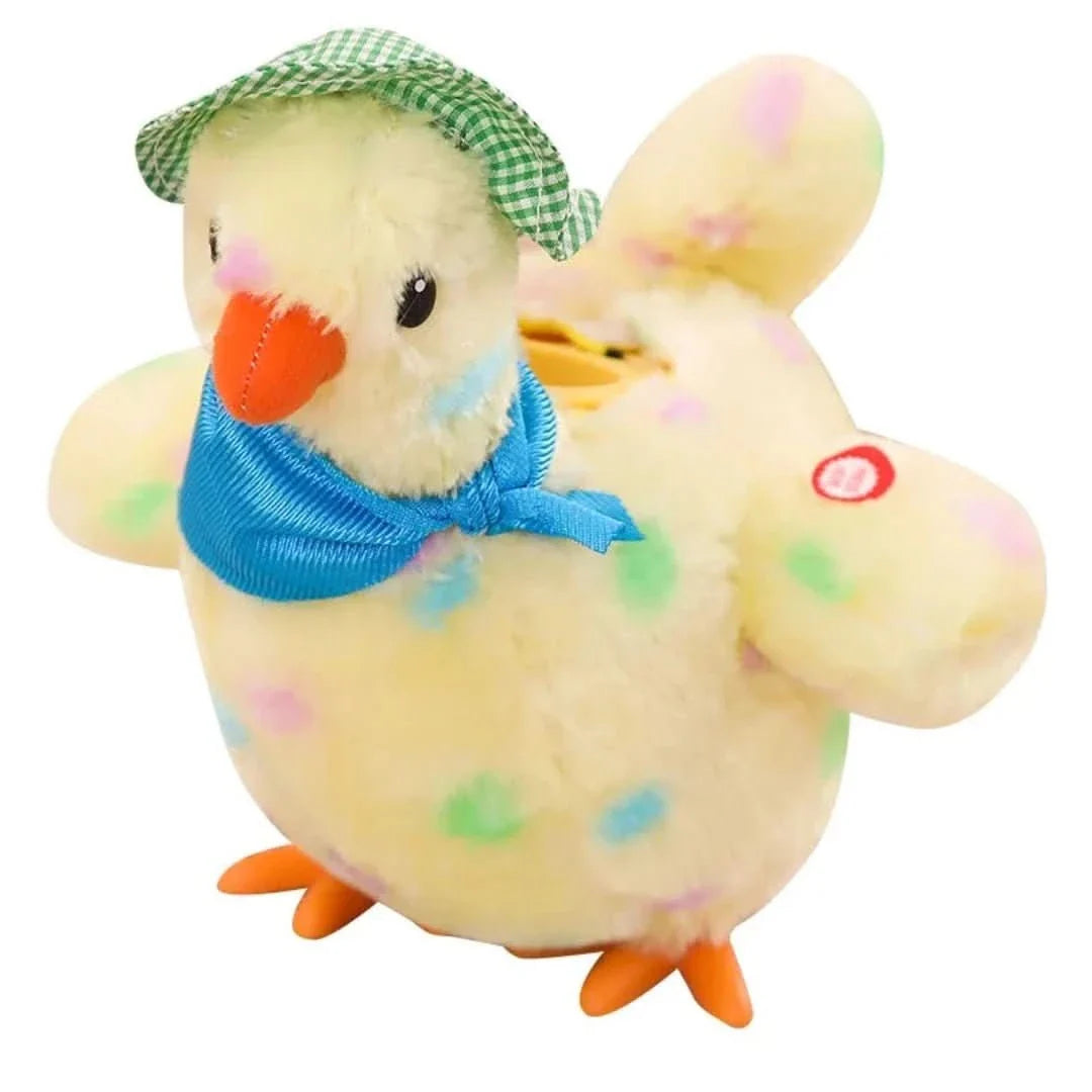 Pollo di peluche elettrico impazzito