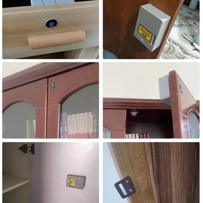 Cerradura electrónica - armario de madera con cajones
