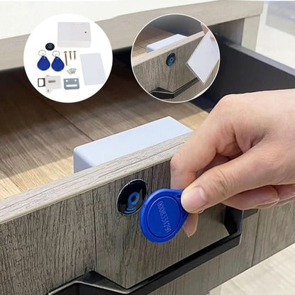 Cerradura electrónica - armario de madera con cajones