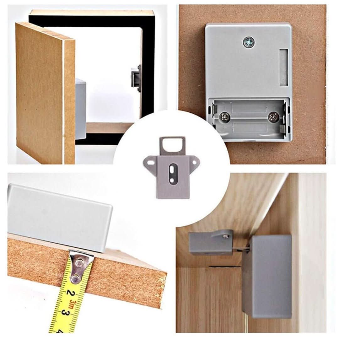 Cerradura electrónica - armario de madera con cajones