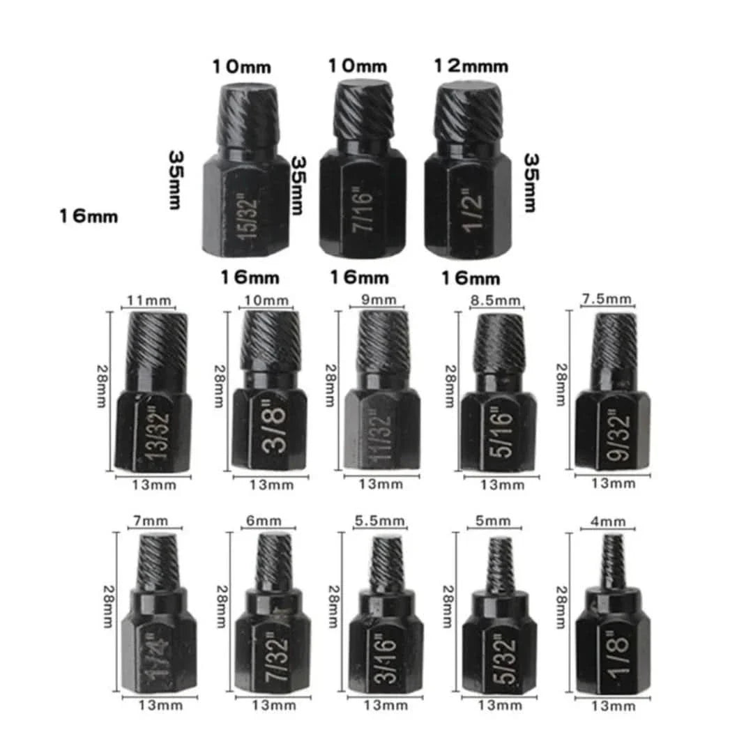 Extractor Kit | Screw & Bolt Extractor Set