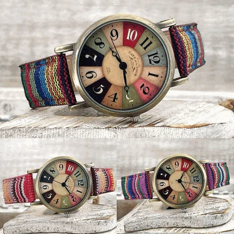 Orologio retrò Luna - per uno stile colorato e vivace