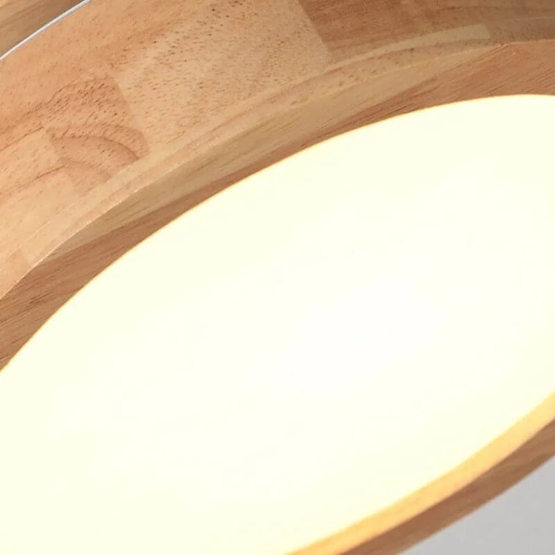 Round Wooden Ceiling Lamp – Warmth and Style for Any Interior