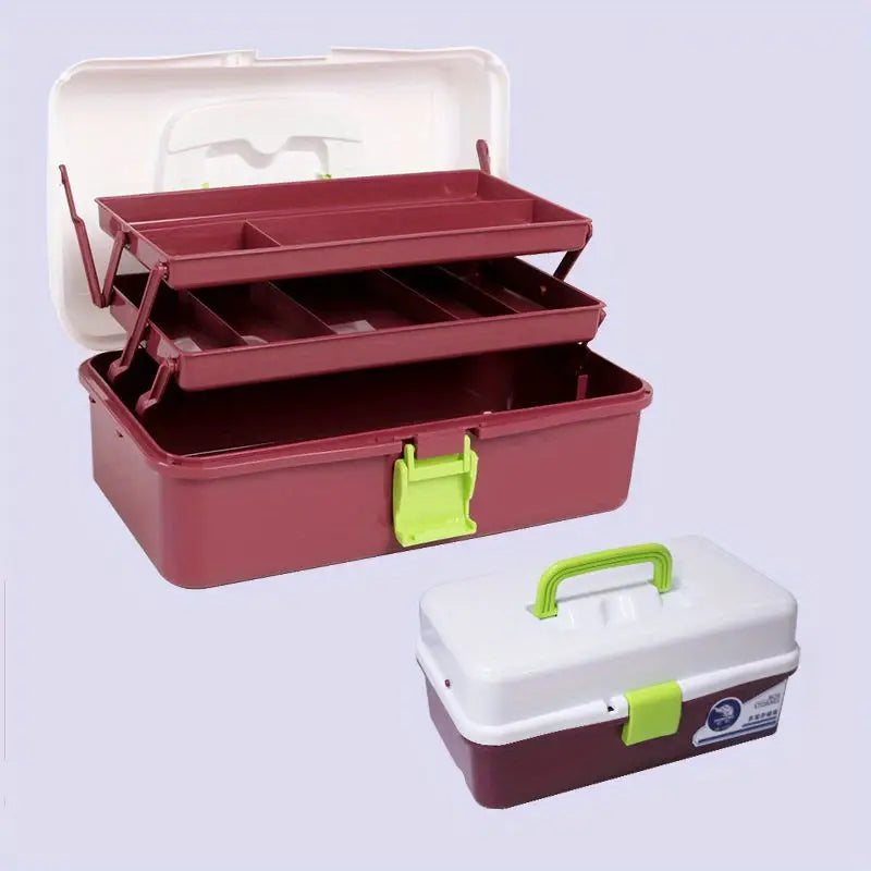 Fishing Tackle Box - 3 Layers - With Lock