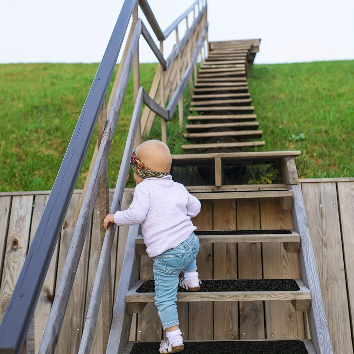 Rubber Anti-Slip Stair Strips – Extra Grip for Stairs and Driveways