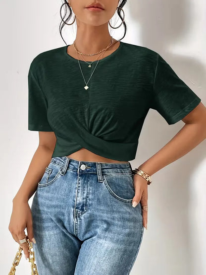 T-shirt avec détail torsadé
