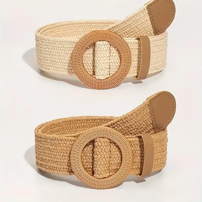 Ceinture large avec boucle ronde