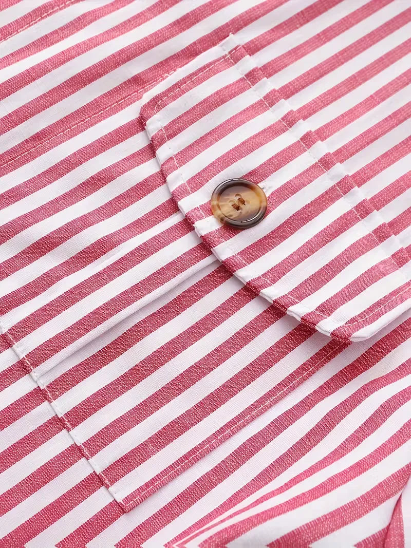 Chemise décontractée rayée