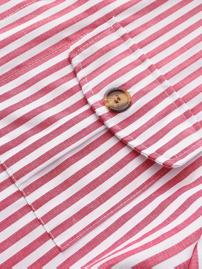Chemise décontractée rayée