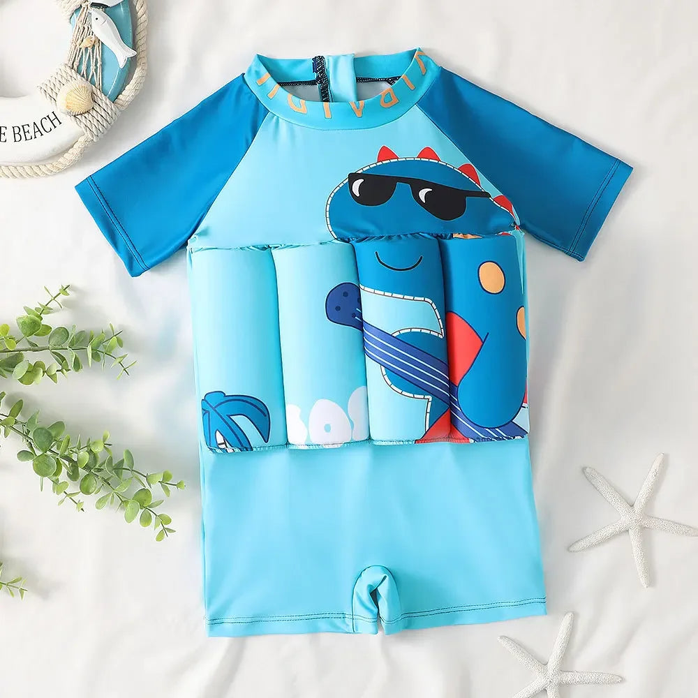 Traje de baño evolutivo para niños con flotabilidad ajustable - aprendizaje seguro de la natación y protección UV