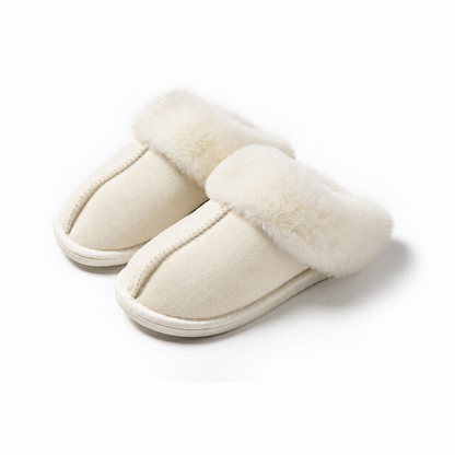 Women's Winter Fluffy Slippers with Anti-Slip Sole and Warm Lining