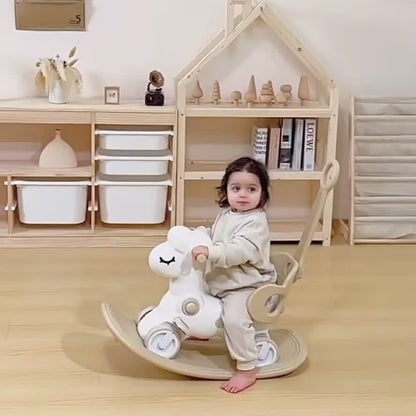 2-in-1 Baby Rocking Horse and Balance Bike - Safe and Fun Toy