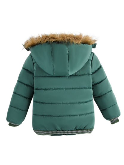 Padded Winter Jacket for Boys with Hood - Skei