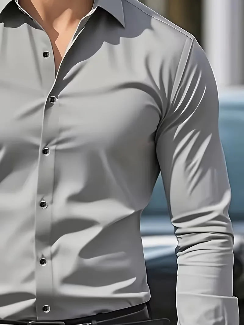 Chemises intelligentes coupe slim col mandarin