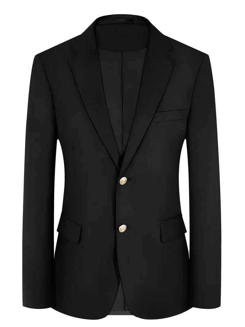 Blazer slim avec boutons dorés