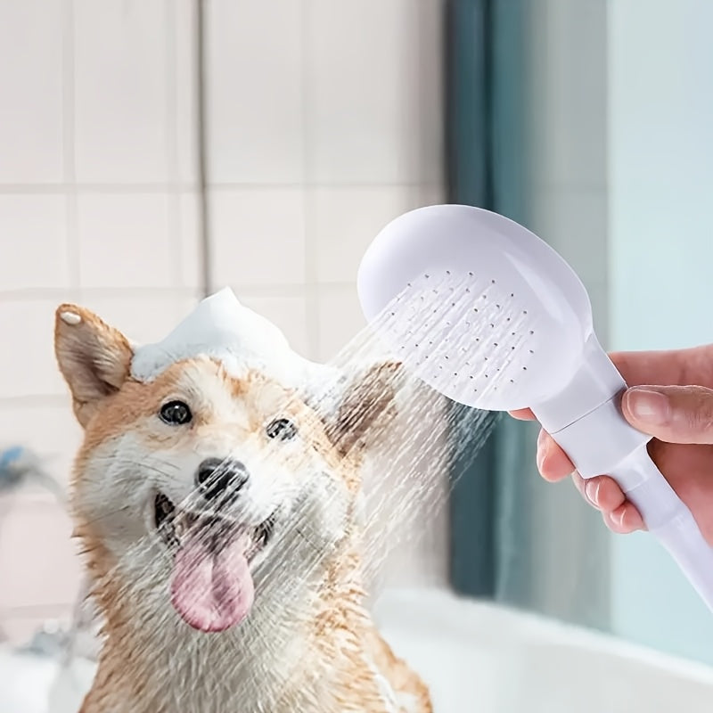 Doccetta manuale con tubo e spazzola – per animali domestici, giardino e cucina