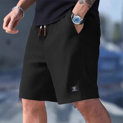 Casual sports shorts for men – summer, loose-fitting pants with drawstring and pockets