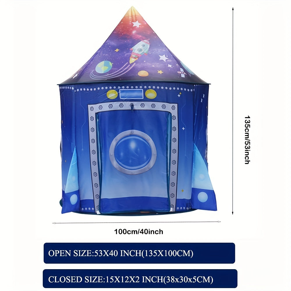 Tente de jeu escamotable Galaxy Explorer - Thème spatial, pour l’intérieur et l’extérieur
