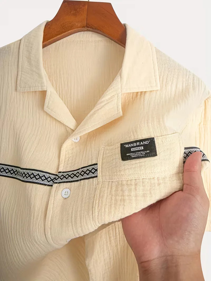 Men's Summer Clothing Set with Short Sleeves