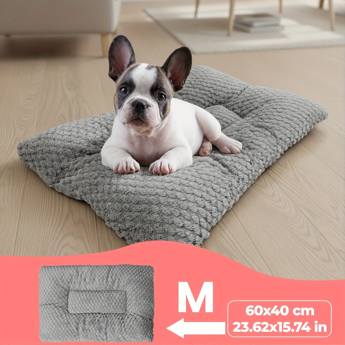 Comodo cuscino per cani con imbottitura morbida e superficie imbottita per dormire