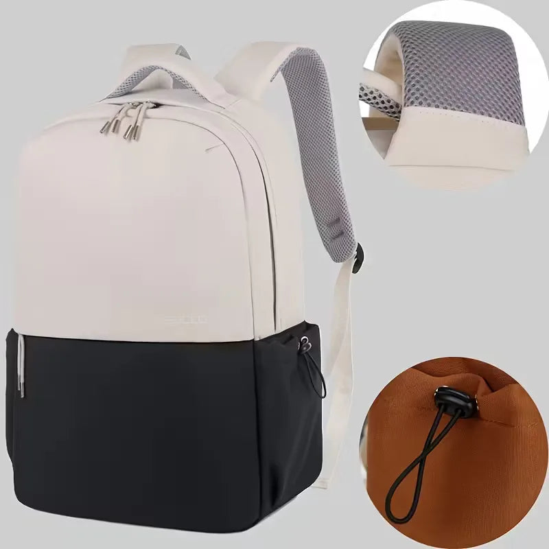 Sac à dos bicolore avec bretelles réglables