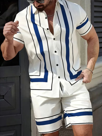 Ensemble de vêtements d'été avec imprimé géométrique