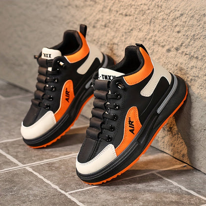 Boys' shoes, comfortable non-slip lace-up shoes with a soft sole - Leon